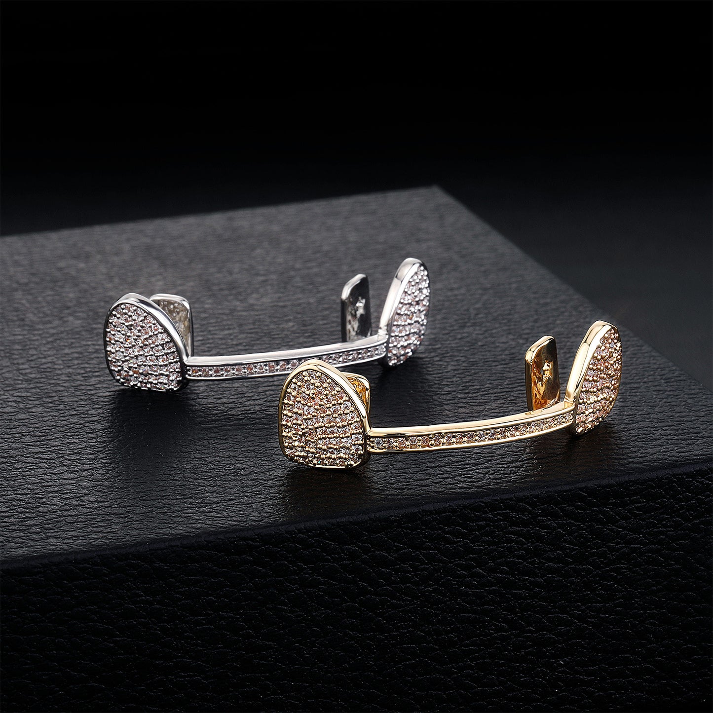 Half Set Iced Horizontal Lower Braces