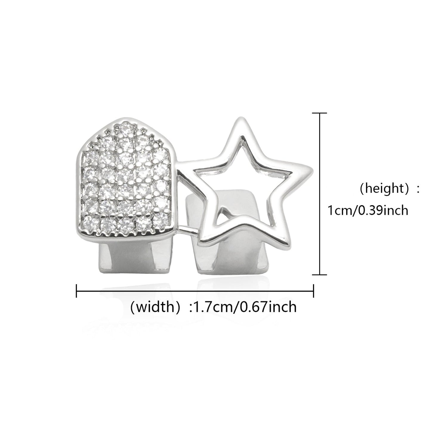 Dual Iced and Hollow Star Grill