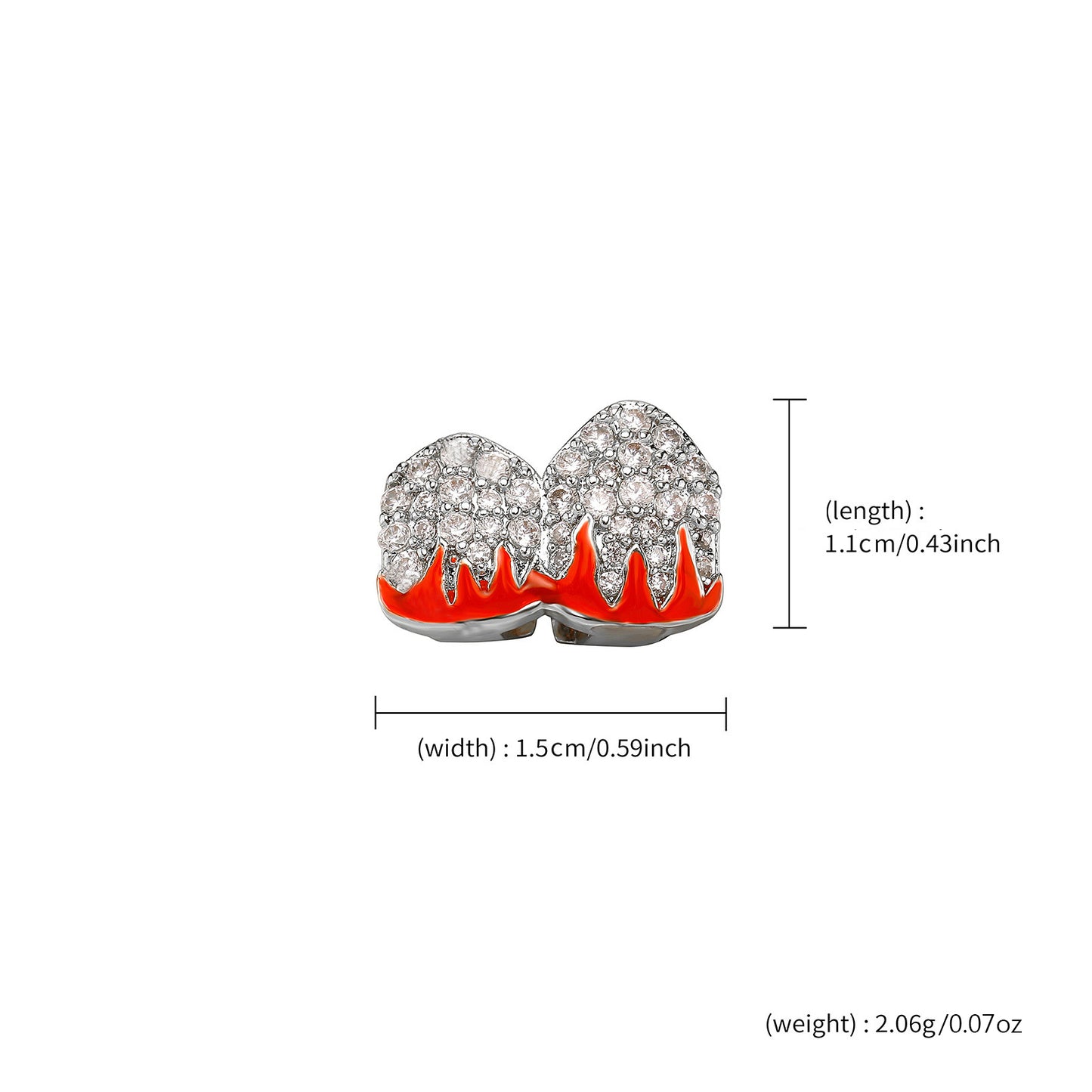 Dual Iced Red Flame Grill