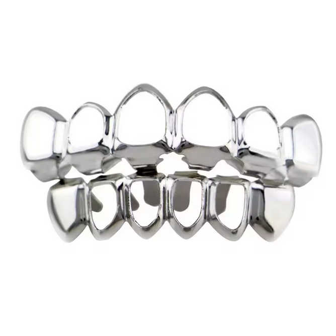 Full Set Plated Hollow Grillz
