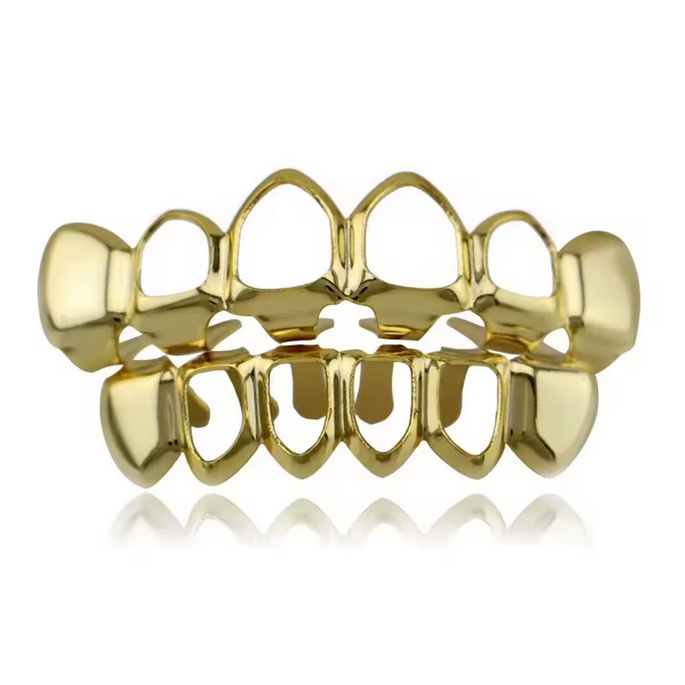 Full Set Plated Hollow Grillz