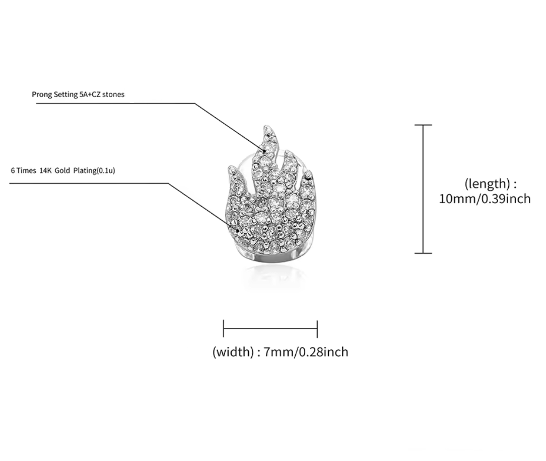 Single Iced Flame Grill