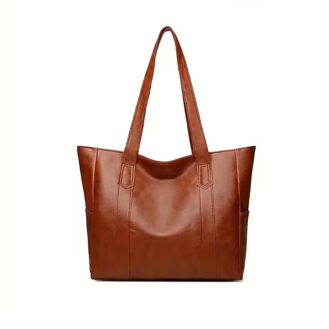 LYDIA Vintage Faux Leather Tote Bag