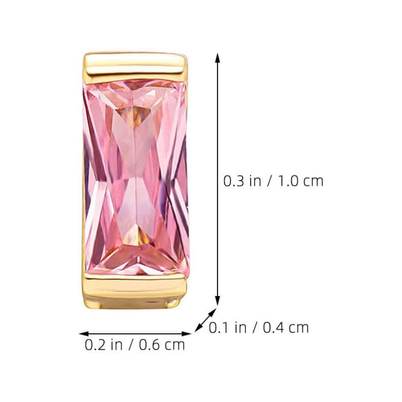 Single Gold Vertical Bar Gem Grill