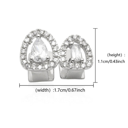 Dual Hollow Iced with Gems Grill
