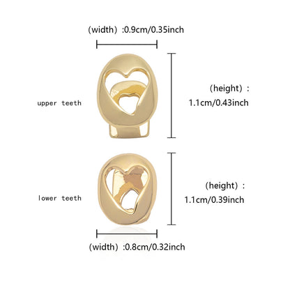 Single Plated Inverted Hearts Grill
