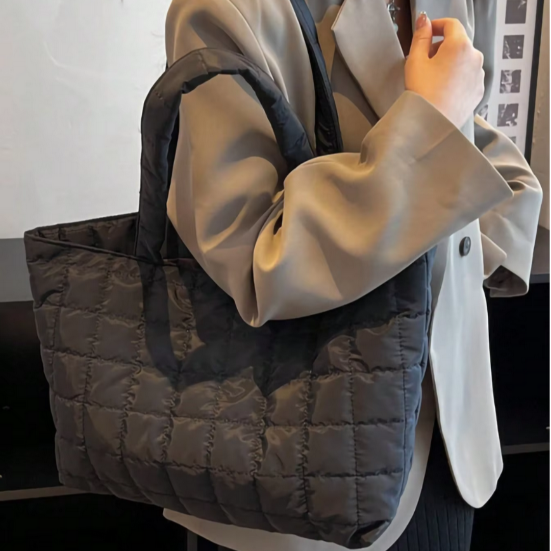 TARA Quilted Puffer Tote Bag