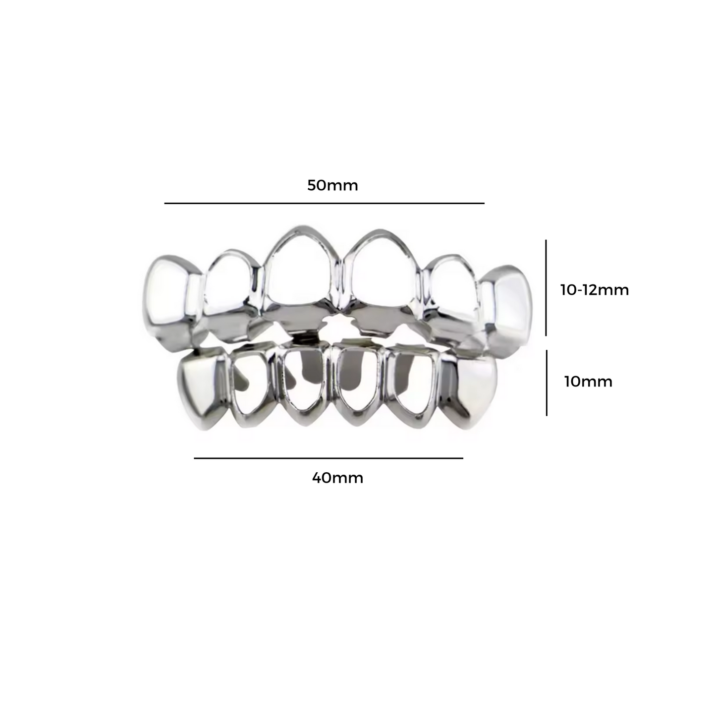 Full Set Plated Hollow Grillz