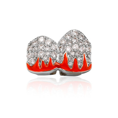 Dual Iced Red Flame Grill