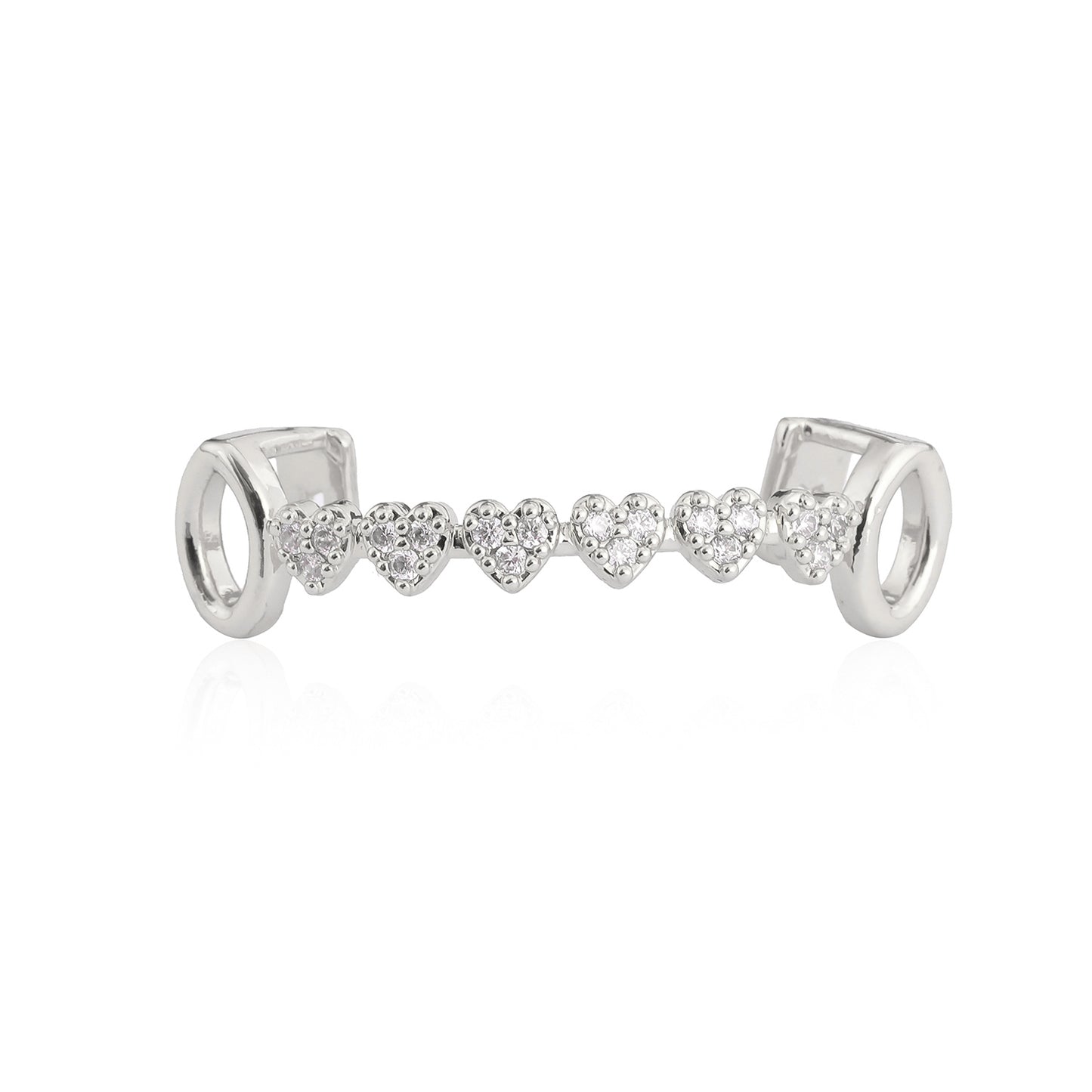 Half Set Heart Stone Lower Braces
