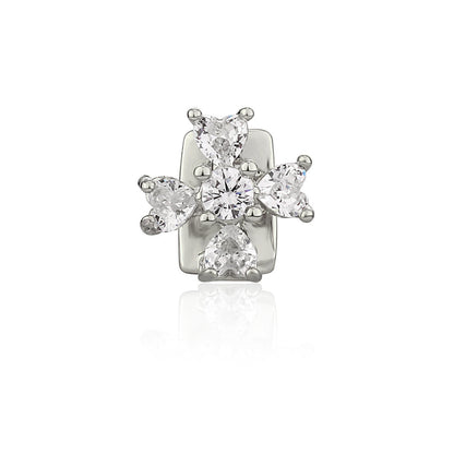 Single Brilliant and Heart Cut Gem Grill
