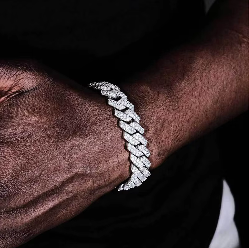 14MM Zircon Iced Cuban Chain Bracelet