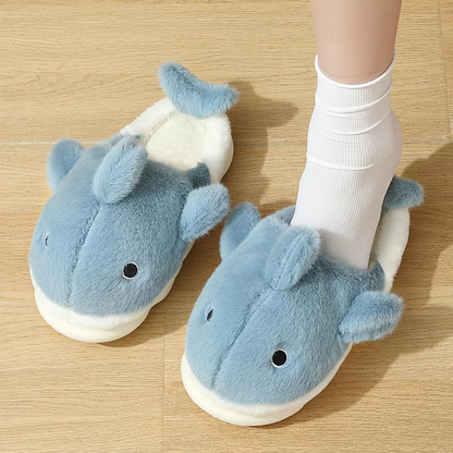 RAWR Plush Shark Slippers