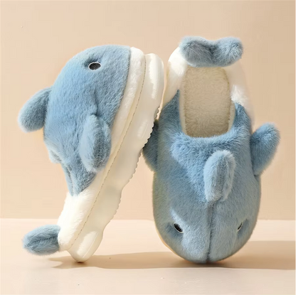 RAWR Plush Shark Slippers