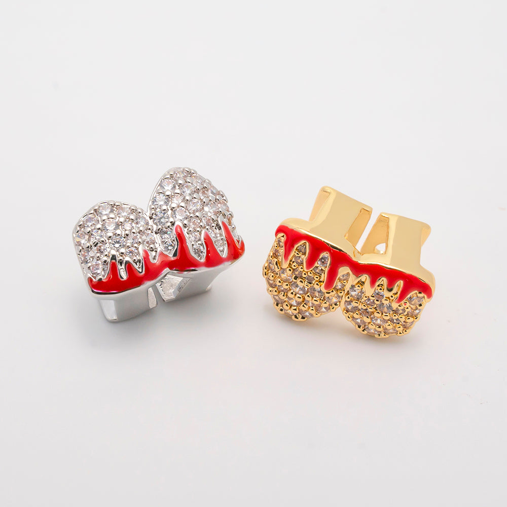 Dual Iced Red Flame Grill