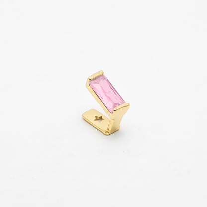 Single Gold Vertical Bar Gem Grill