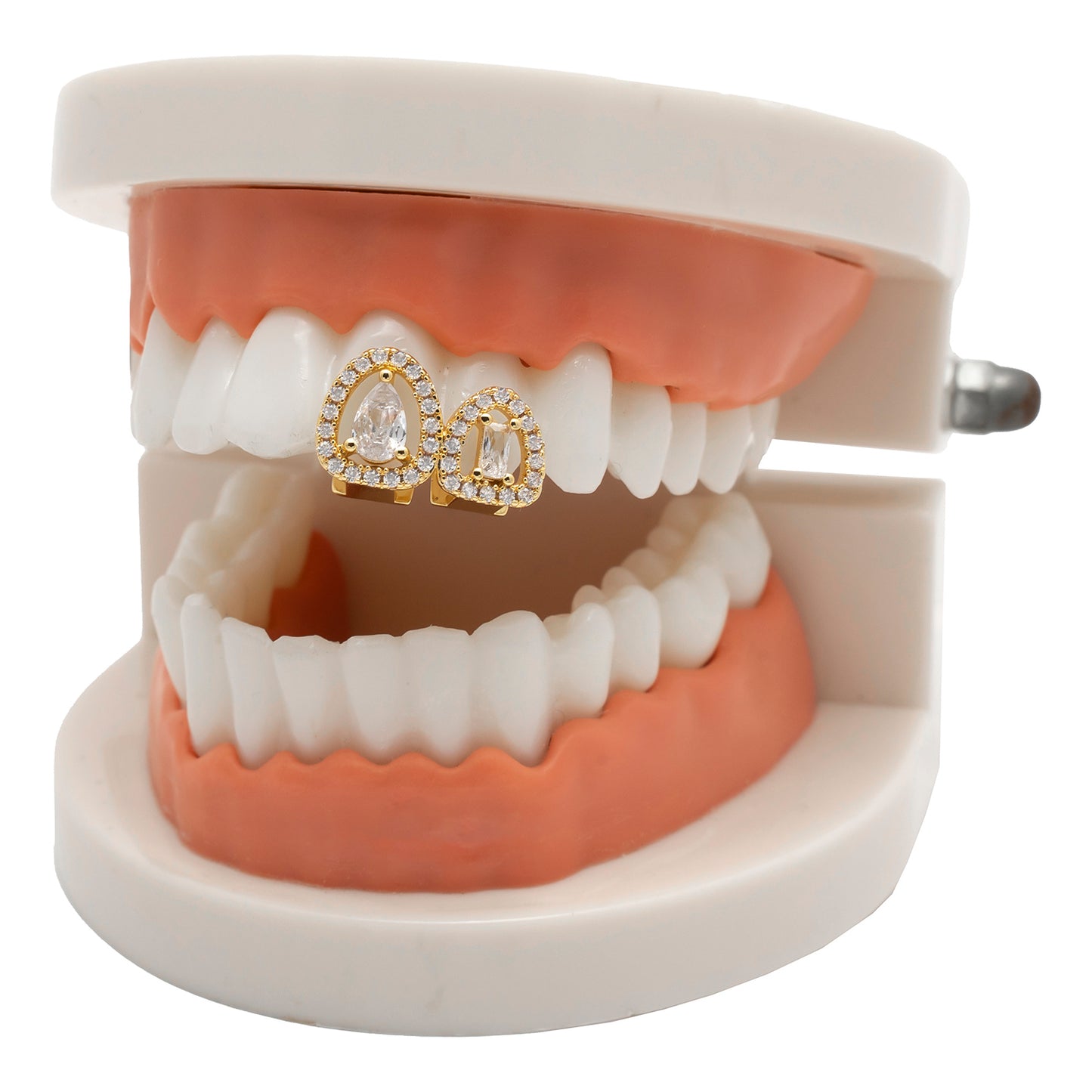 Dual Hollow Iced with Gems Grill