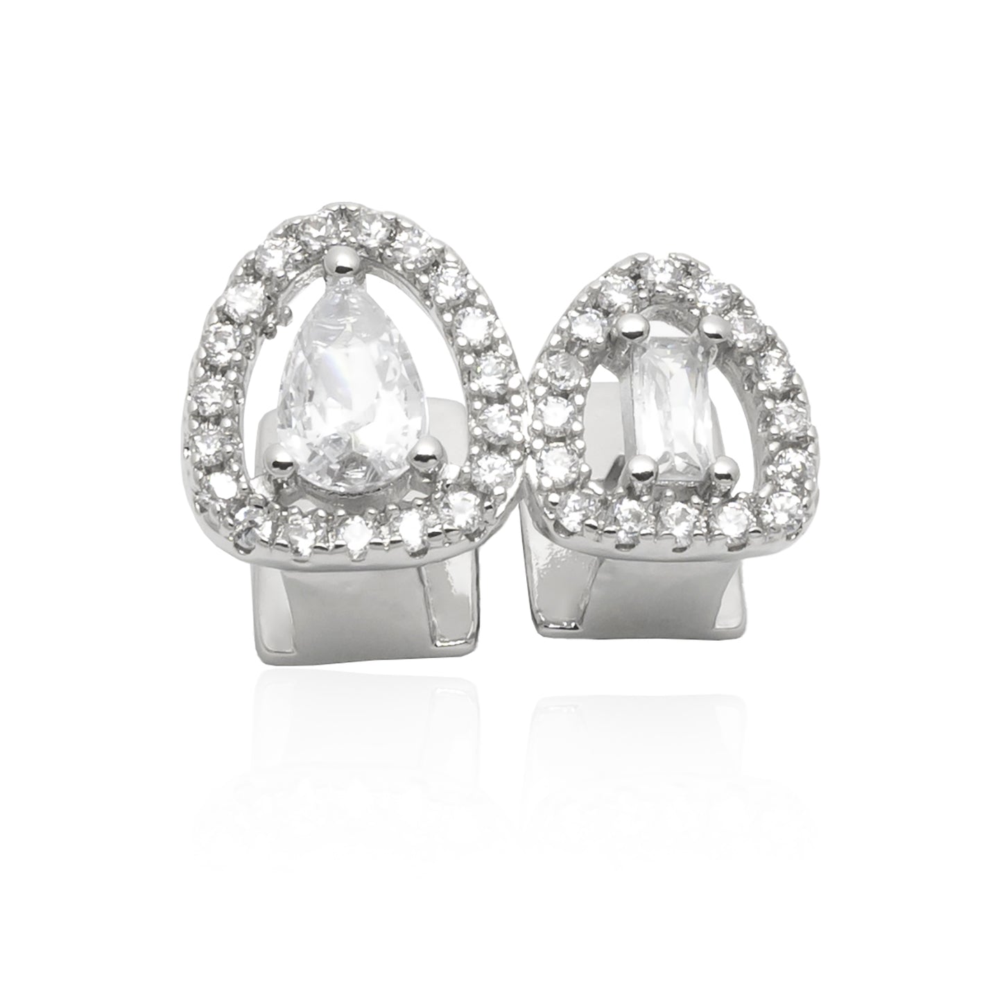 Dual Hollow Iced with Gems Grill