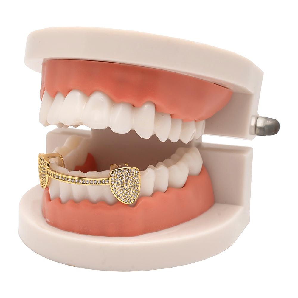 Half Set Iced Horizontal Lower Braces