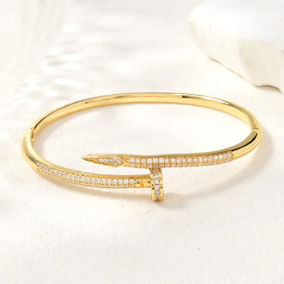 VALENCIA Classic Nail CZ Bracelet